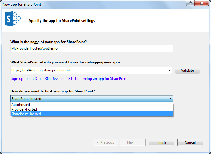 Provider-hosted option 